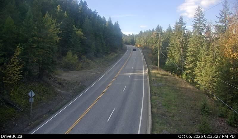 Latest DriveBC image at Shuswap Hill - W