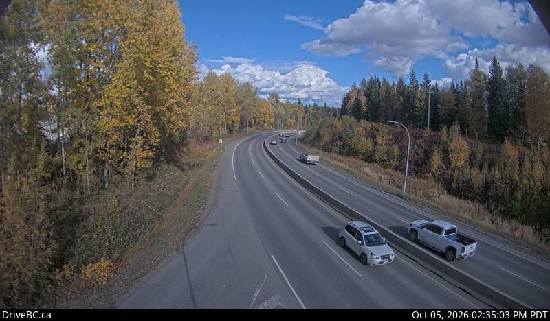 Latest DriveBC image at Peden Hill at Davis Road