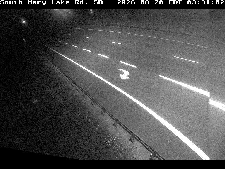 Latest Ontario 511 image at Highway 11 at South Mary Lake Road