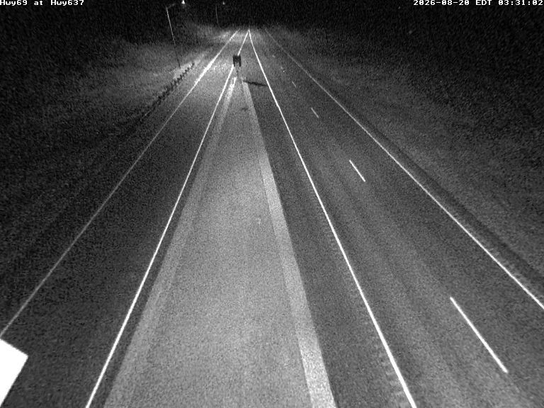 Latest Ontario 511 image at Highway 69 at Highway 637