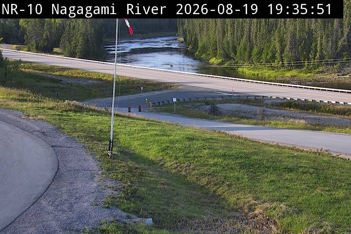 Latest Ontario 511 image at Highway 11 at Nagagami River Bridge