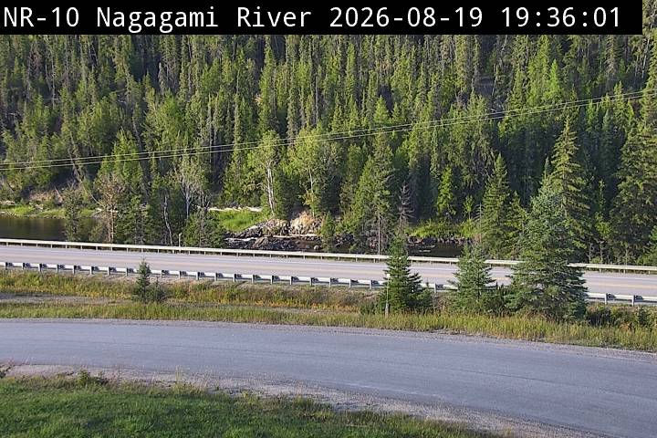 Latest Ontario 511 image at Highway 11 at Nagagami River Bridge