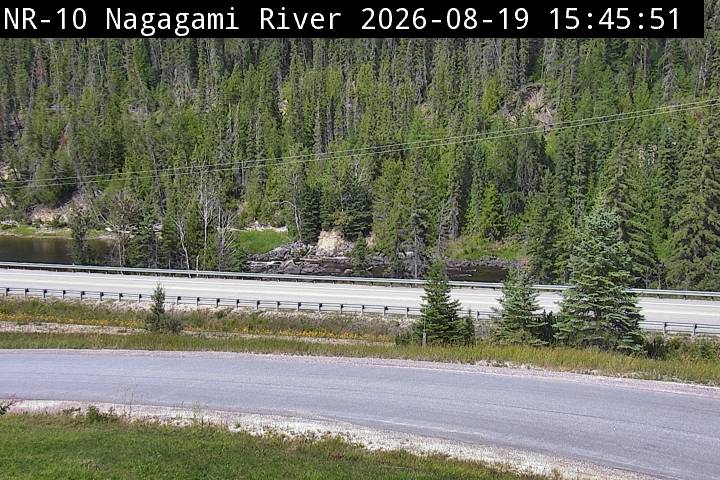 Latest Ontario 511 image at Highway 11 at Nagagami River Bridge
