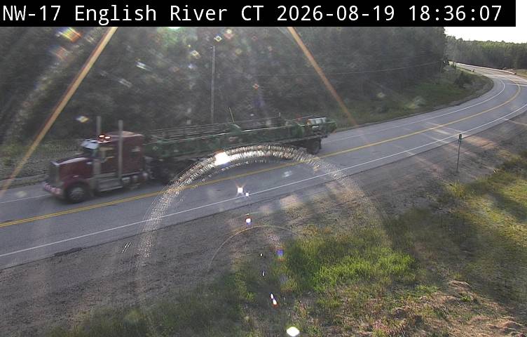 Latest Ontario 511 image at Highway 17 near English River