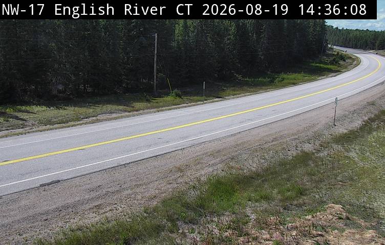 Latest Ontario 511 image at Highway 17 near English River