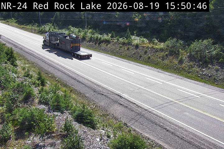 Latest Ontario 511 image at Highway 17 near Red Rock Lake