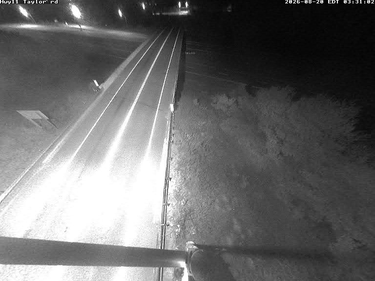 Latest Ontario 511 image at Highway 11 at Taylor Road