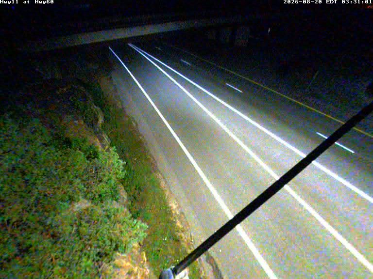 Latest Ontario 511 image at Highway 11 at Highway 60