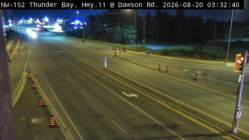 Latest Ontario 511 image at Highway 11 at Dawson Road
