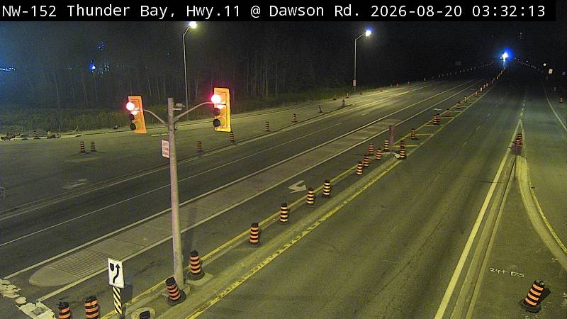 Latest Ontario 511 image at Highway 11 at Dawson Road