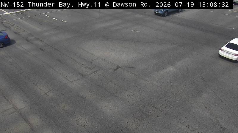 Latest Ontario 511 image at Highway 11 at Dawson Road