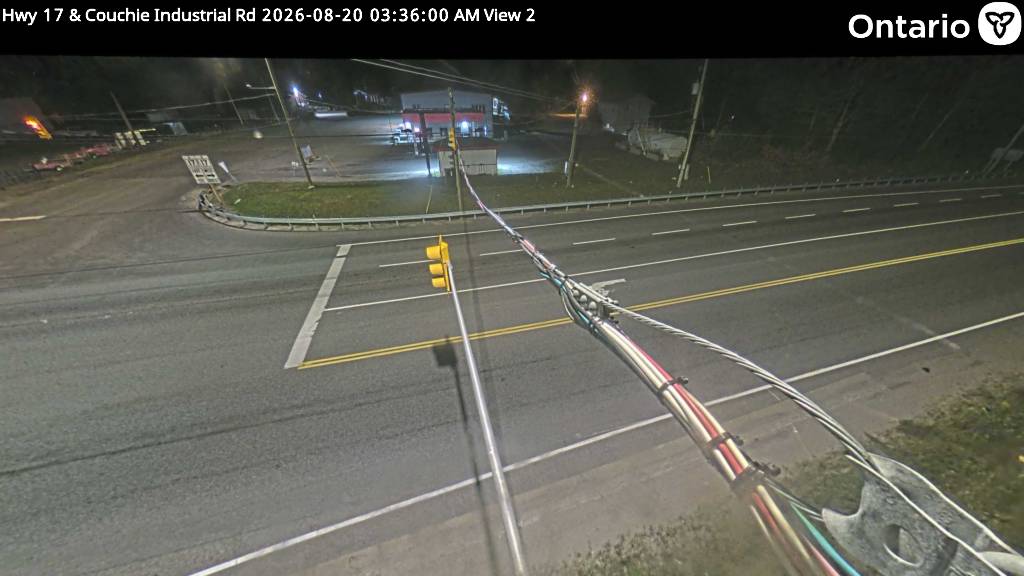 Latest Ontario 511 image at Highway 17 at Couchie Industrial Road