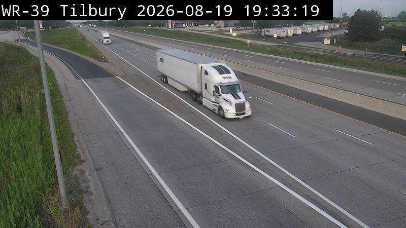 Latest Ontario 511 image at Highway 401 at Tilbury ONRoute