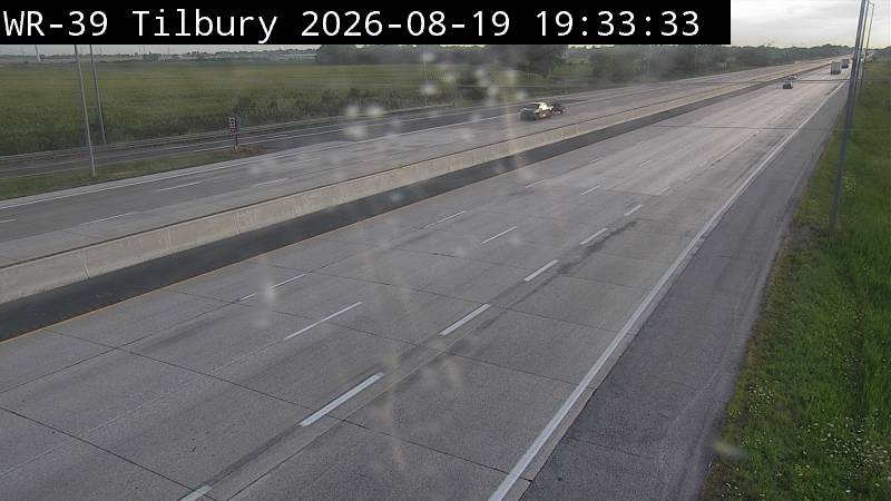 Latest Ontario 511 image at Highway 401 at Tilbury ONRoute