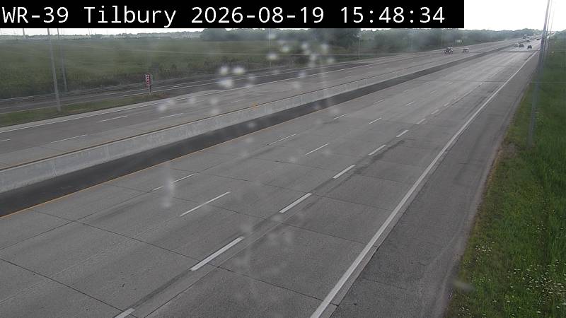Latest Ontario 511 image at Highway 401 at Tilbury ONRoute